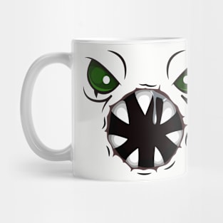 Creepy face with extra creepy mouth Mug